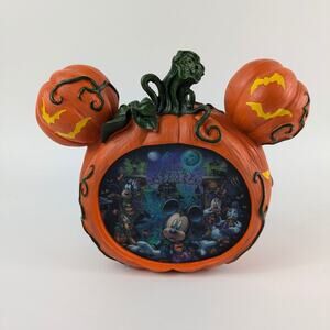 Mickey Mouse Halloween Pumpkin Lighted 2014 Disney Parks Excl Haunted Mansion